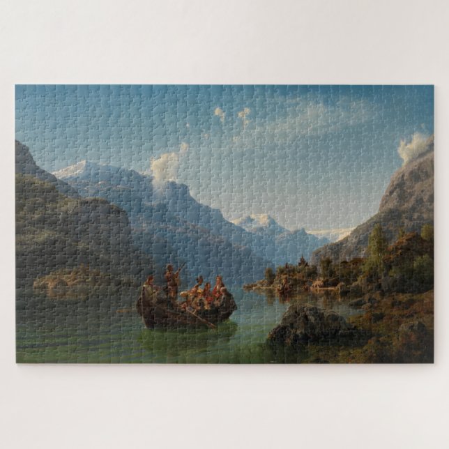 Puzzle Procession nuptiale sur le Hardangerfjord (Horizontal)