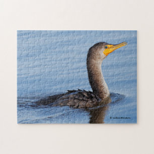 Puzzle Profil d'un Cormorant à deux couvées juvénile