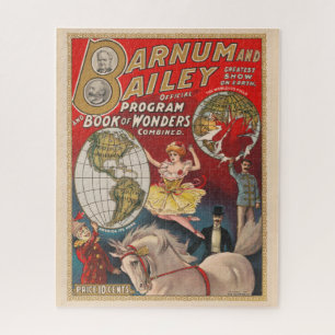 Puzzle Programme vintage Barnum Et Bailey