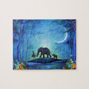 Puzzle Promenade d'éléphant