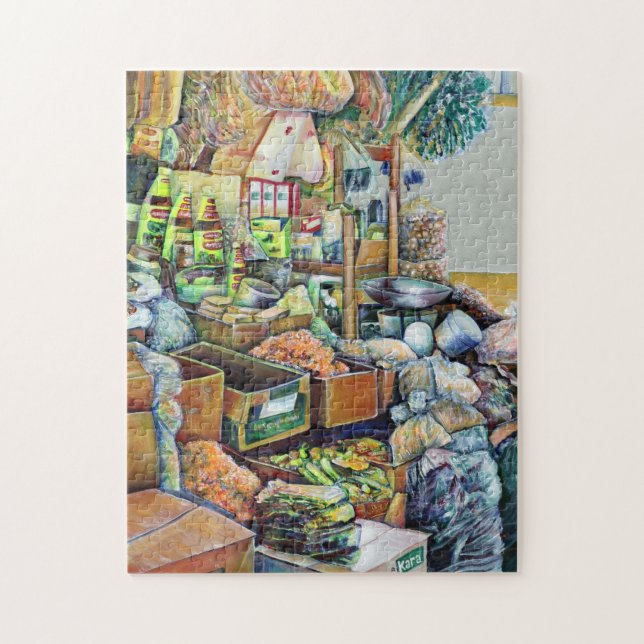 Puzzle Promesses charmantes du centre Tekka, Singapour (Vertical)