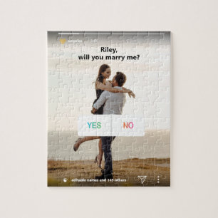 Puzzle Proposition de fiançailles Instagram Oui/Non Amuse