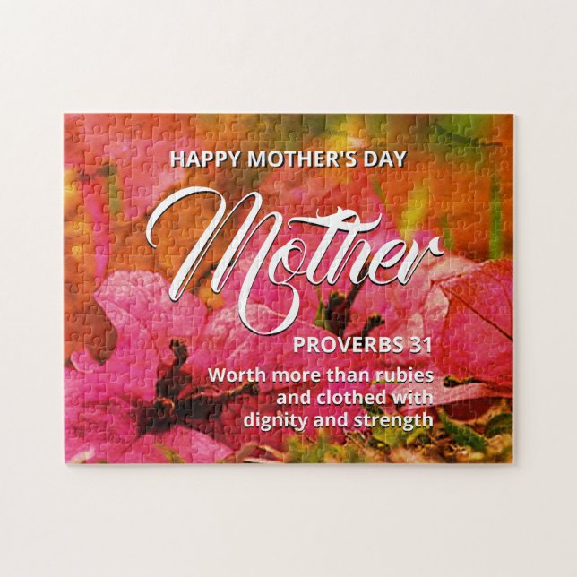 Puzzle PROVERBS 31 Floral Bonne fête des mères (Horizontal)