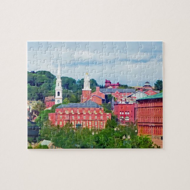 Puzzle Providence RI Skyline (Horizontal)