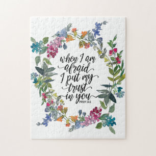Puzzle Psalm 56:3 When I am afraid I put my trust in You 