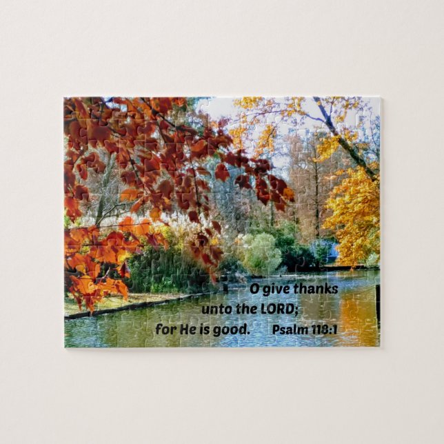 Puzzle Psaume 118:1 O Remerciez l'Éternel pour Il est (Horizontal)