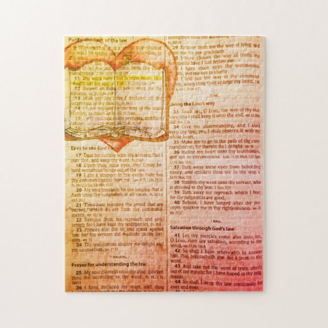 Puzzle Psaume 119:11 - Ta Parole Que J'Ai Cachée Dans Mon (Vertical)