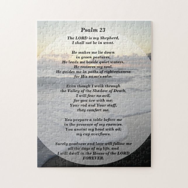 Puzzle Psaume 23 Le Seigneur est mon Berger (Vertical)