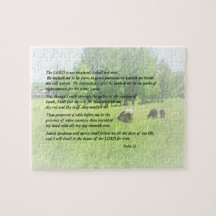 Puzzle Psaume 23 le seigneur Is My Shepherd