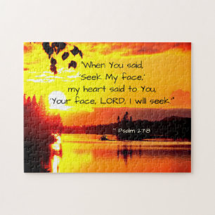 Puzzle Psaume 27:8 Ton Éternel Visage Je Chercherai La Bi