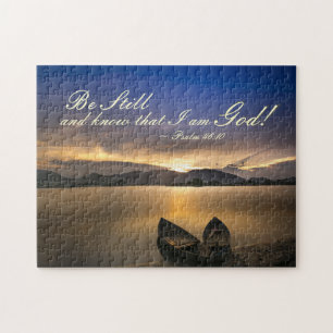 Puzzle Psaume 46:10 Soyez toujours et sachez que je suis 