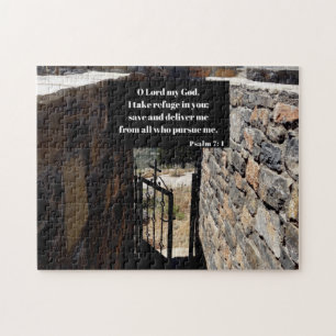 Puzzle Psaume 7:1 Dieu Est Mon Refuge Bible Verse