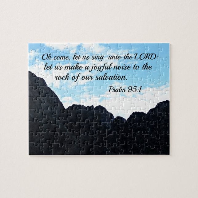 Puzzle Psaume 95:1 Ô viens, chantons au Seigneur (Horizontal)
