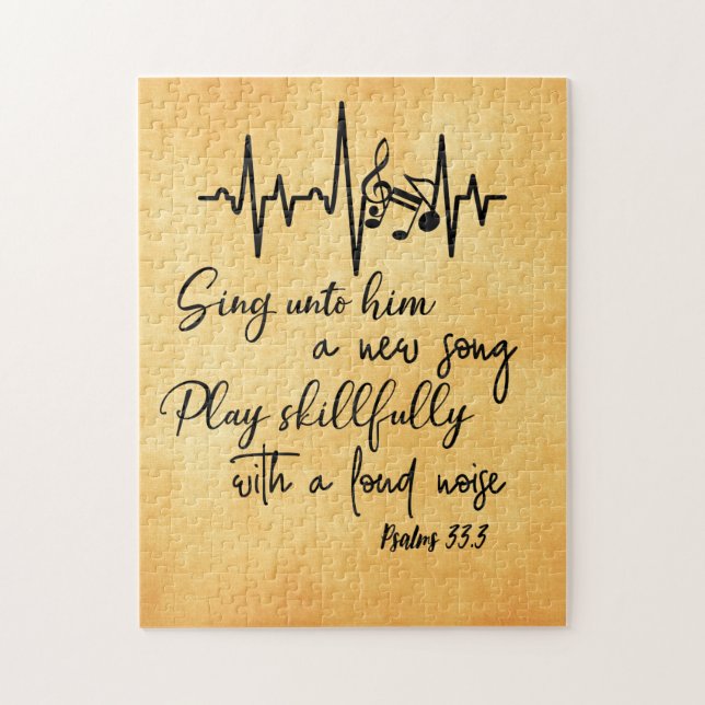 Puzzle Psaumes Bible Verse (Vertical)