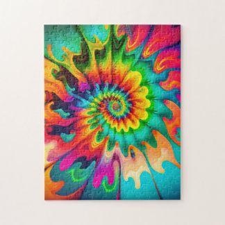 Puzzle Psychédélique Tie Dye Retro Surreal