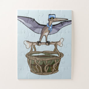 Puzzle Pteranodon Portant Un Panier