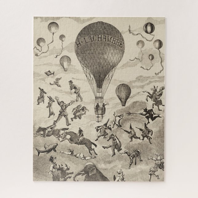 Puzzle Publicité Française Pour Le Fabricant De Ballons (Vertical)