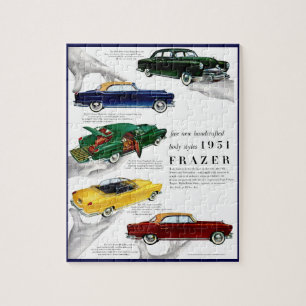 Puzzle publicité pour l'automobile Frazer 1951