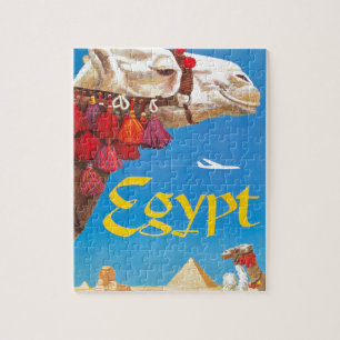 Puzzle Publicité vintage Egypt Air Travel