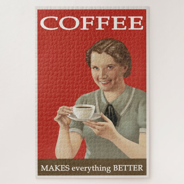 Puzzle Publicité vintage sur le café (Vertical)