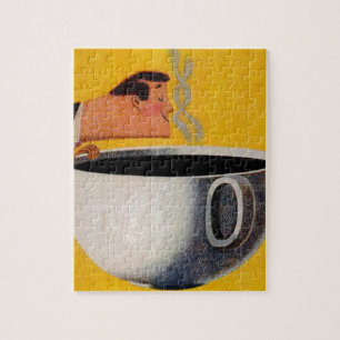 Puzzle Publicité vintage sur le café