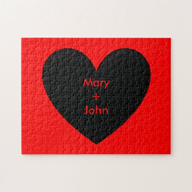 Puzzle Puffy Heart (Horizontal)