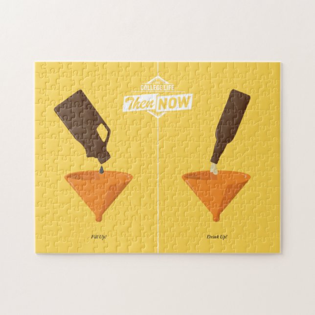 Puzzle Puis et maintenant : Puanteur de bière (Horizontal)