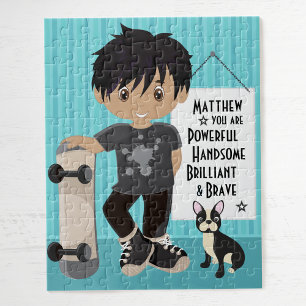 Puzzle Puissant multiculturel et courageux Boy Jigsaw Puz