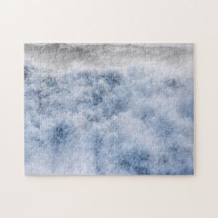 Puzzle Puissantes vagues orageuses en hiver