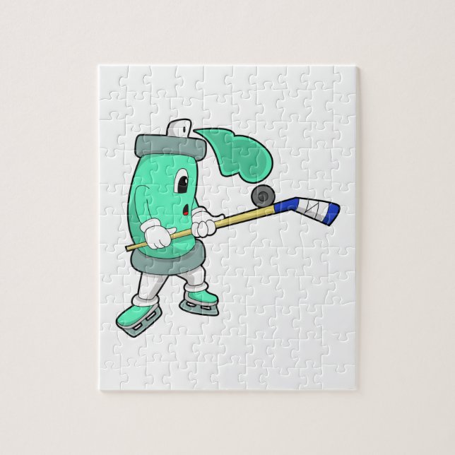Puzzle Pulvérisateur de glace au hockey sur glace avec bâ (Vertical)