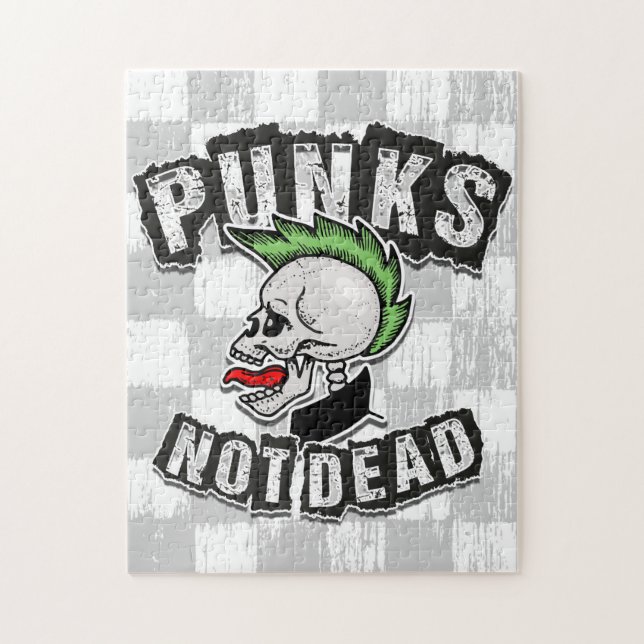 Puzzle Punks pas mort crâne Mohawk Punk Rock Rocker (Vertical)