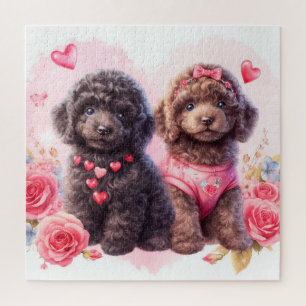 Puzzle Puppies de caniche mignonnes