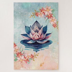 Puzzle Pureté Décorative – Sérénité du Lotus Rose