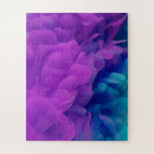Puzzle Purple and Blue Digital Smoke