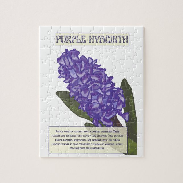 Puzzle Purple Hyacinth (Vertical)