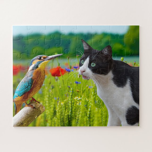 Puzzle Puzzle-Chat & Oiseau (Horizontal)