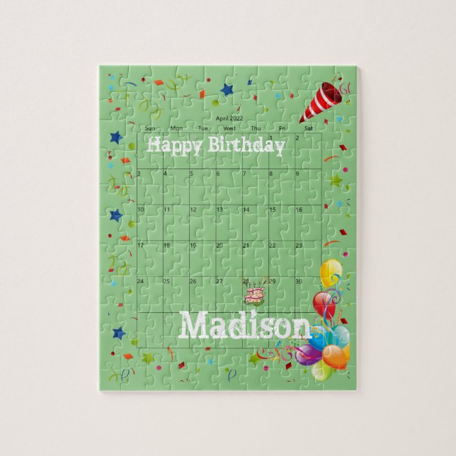 Puzzle Puzzles, Joyeux anniversaire avril 2022 Jigsaw Puz (Vertical)