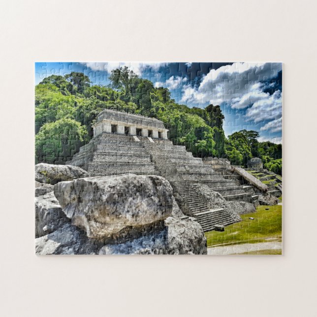 Puzzle Pyramides du Mexique. (Horizontal)