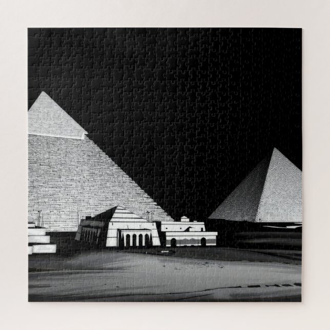 Puzzle Pyramides noires et blanches (Vertical)