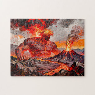 Puzzle Pyrokles Titan de lave et de feu volcanique de Grè