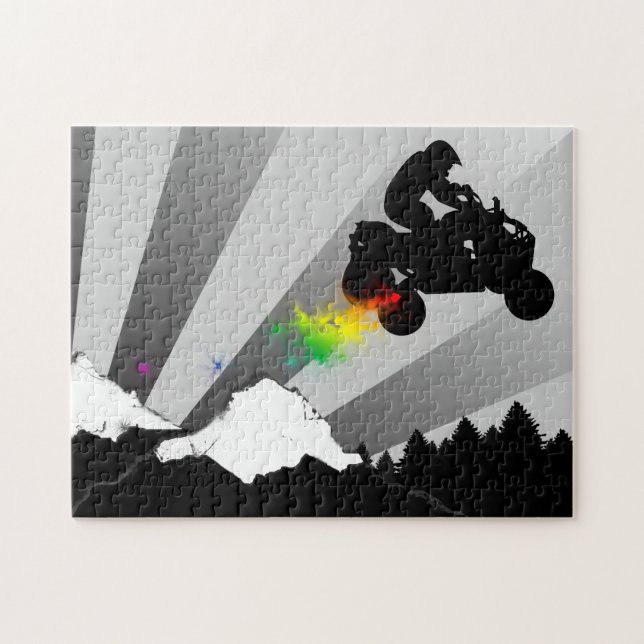 Puzzle quadruples : traînée de saleté (Horizontal)
