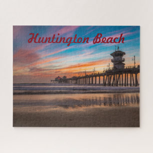 Puzzle Quai Huntington Beach Pier au coucher du soleil