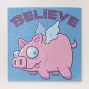 Puzzle Quand les Cochons Volent Croire l'Impossible