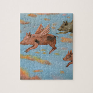 Puzzle Quand les porcs volent
