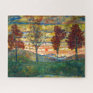 Puzzle Quatre Arbres   Egon Schiele  