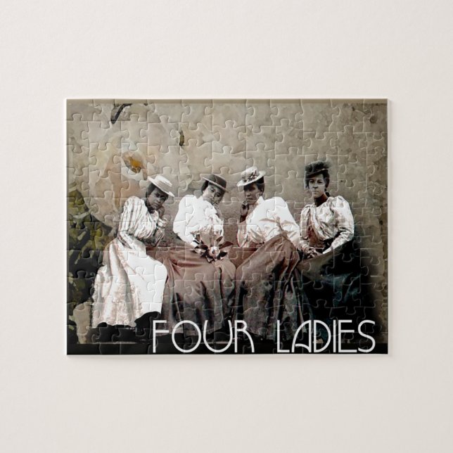 Puzzle Quatre dames vintages (Horizontal)