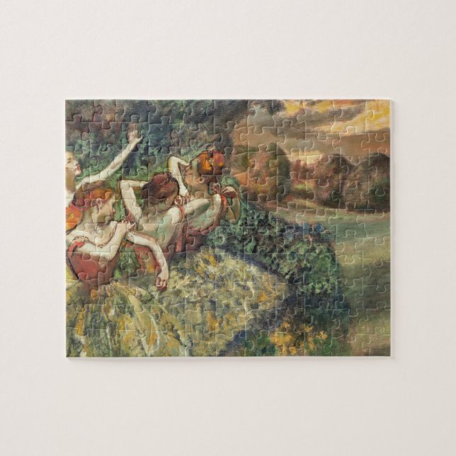 Puzzle Quatre danseurs par Edgar Degas, Classique Ballet  (Horizontal)