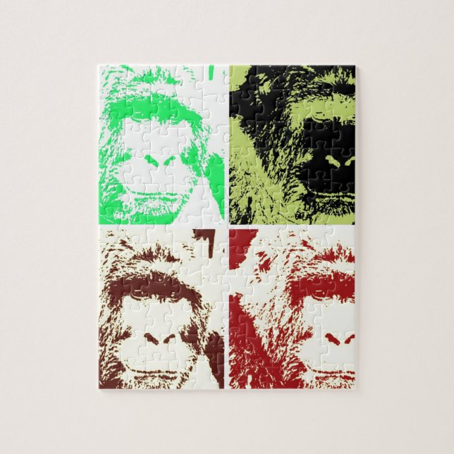 Puzzle Quatre gorilles (Vertical)