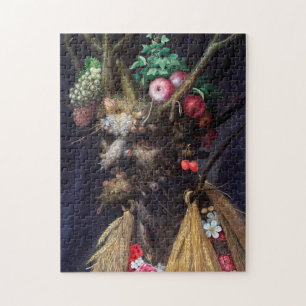 Puzzle Quatre saisons en une tête, Arcimboldo