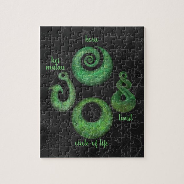 Puzzle Quatre symboles maoris (Vertical)